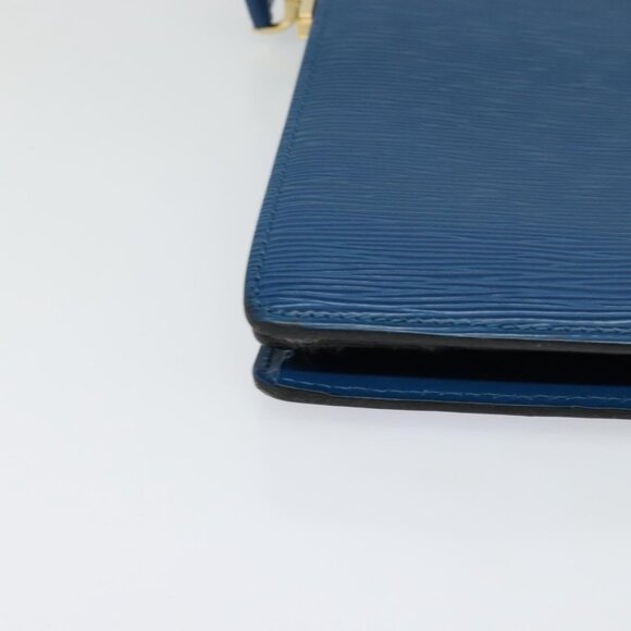 Authentic LOUIS VUITTON Epi Capuchin Shoulder Bag Blue M52345 LV - Picture 6 of 16